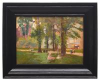In Central Park (a double-sided work)