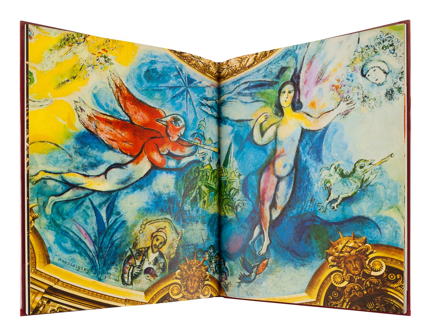 CHAGALL, Marc (1887-1995). -- LASSAIGNE, Jacques. Mark Chagall: The Ceilings of the Paris Opera. Brenda Gilchrist, translator. New York, Washington, London: Frederick A. Praeger, Publishers, 1966.