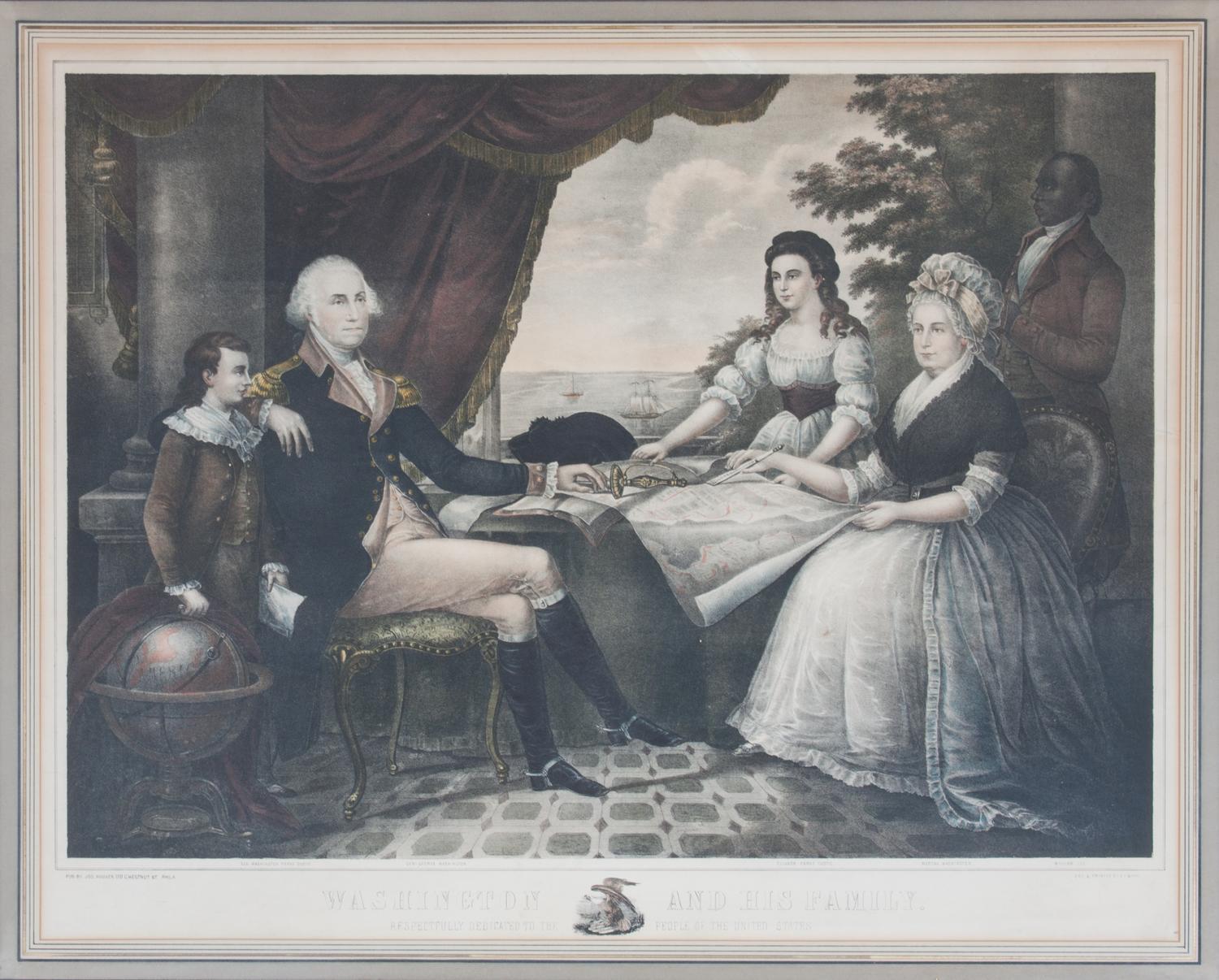 A Group of Three Handcolored Engravings First: 20 1/2 x 26 1/2 inches.
