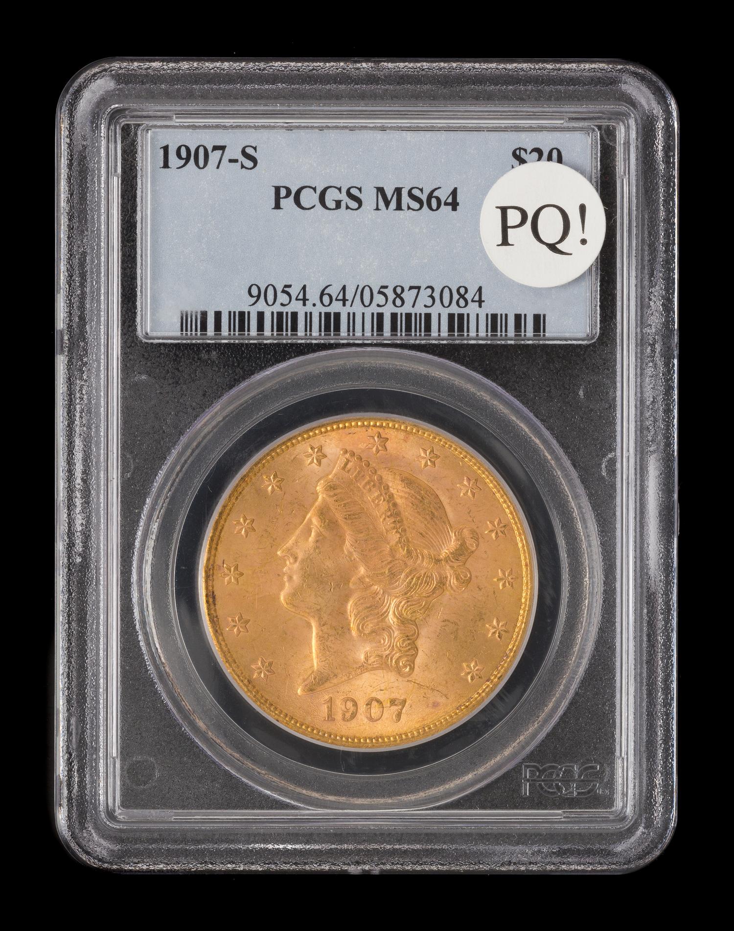 A United States 1907-S Liberty Head $20 Gold Coin