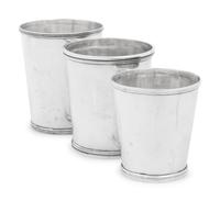 Three American Coin Silver Julep Cups