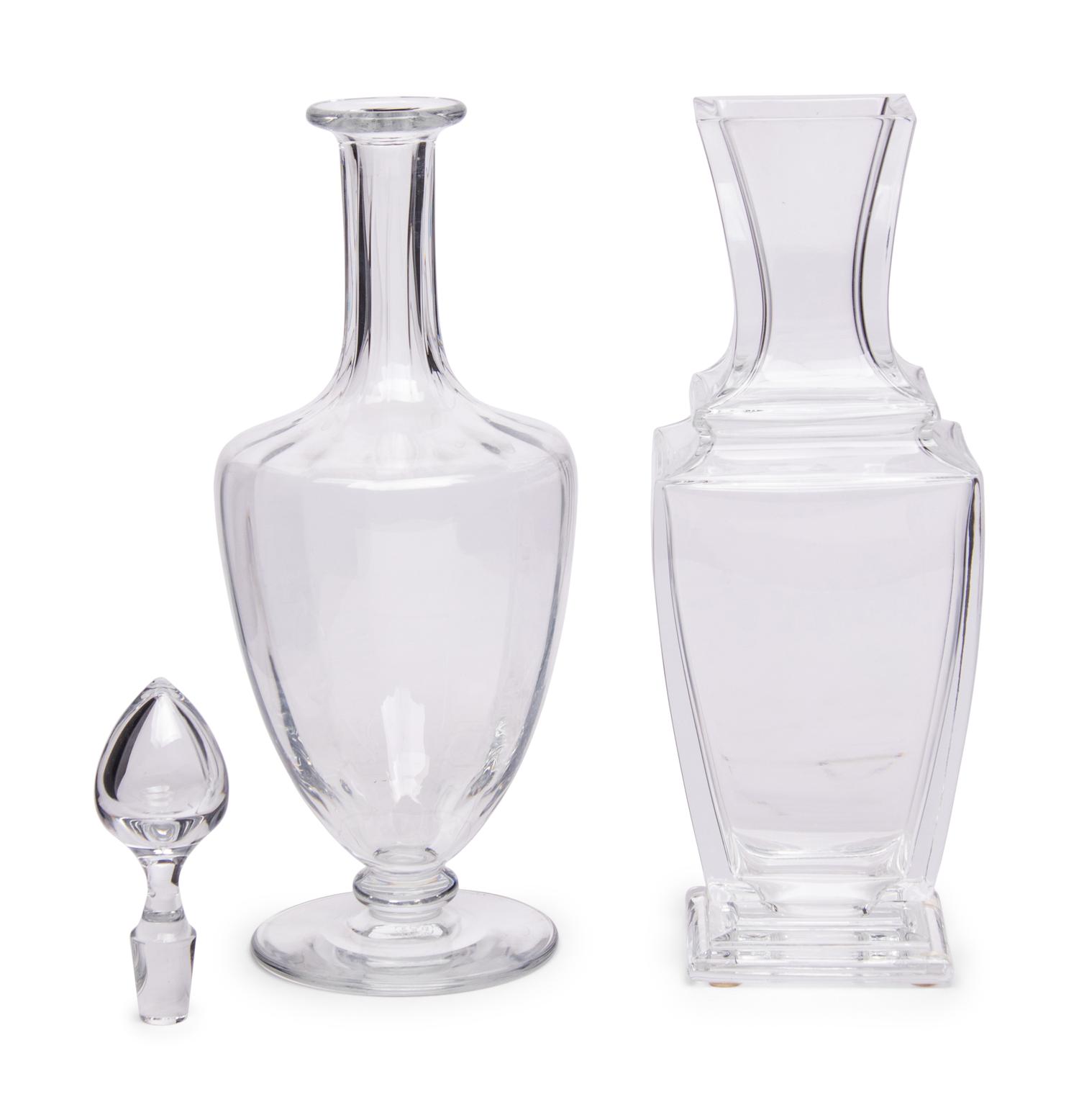 Two Baccarat Glass Articles