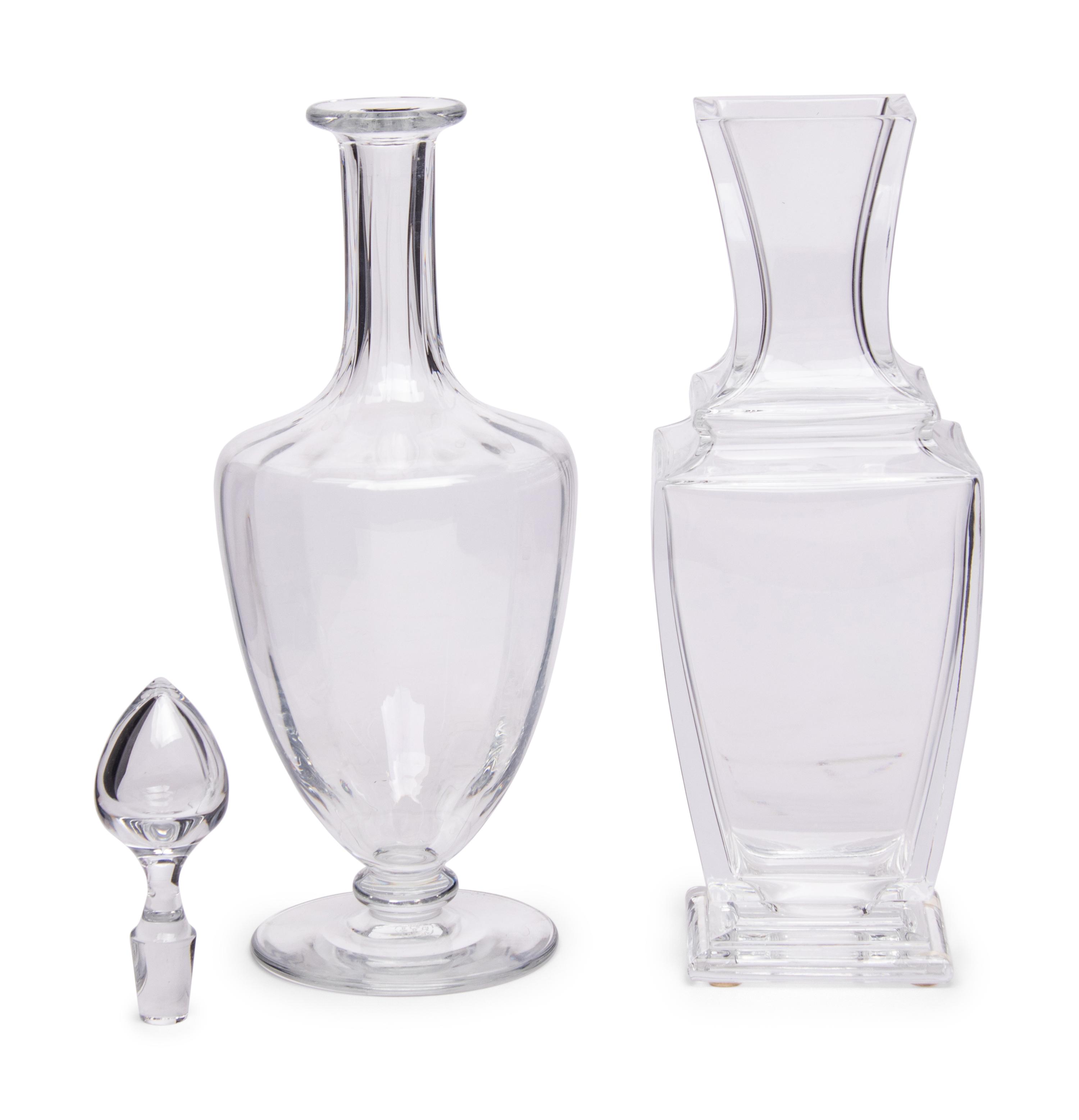 Two Baccarat Glass Articles