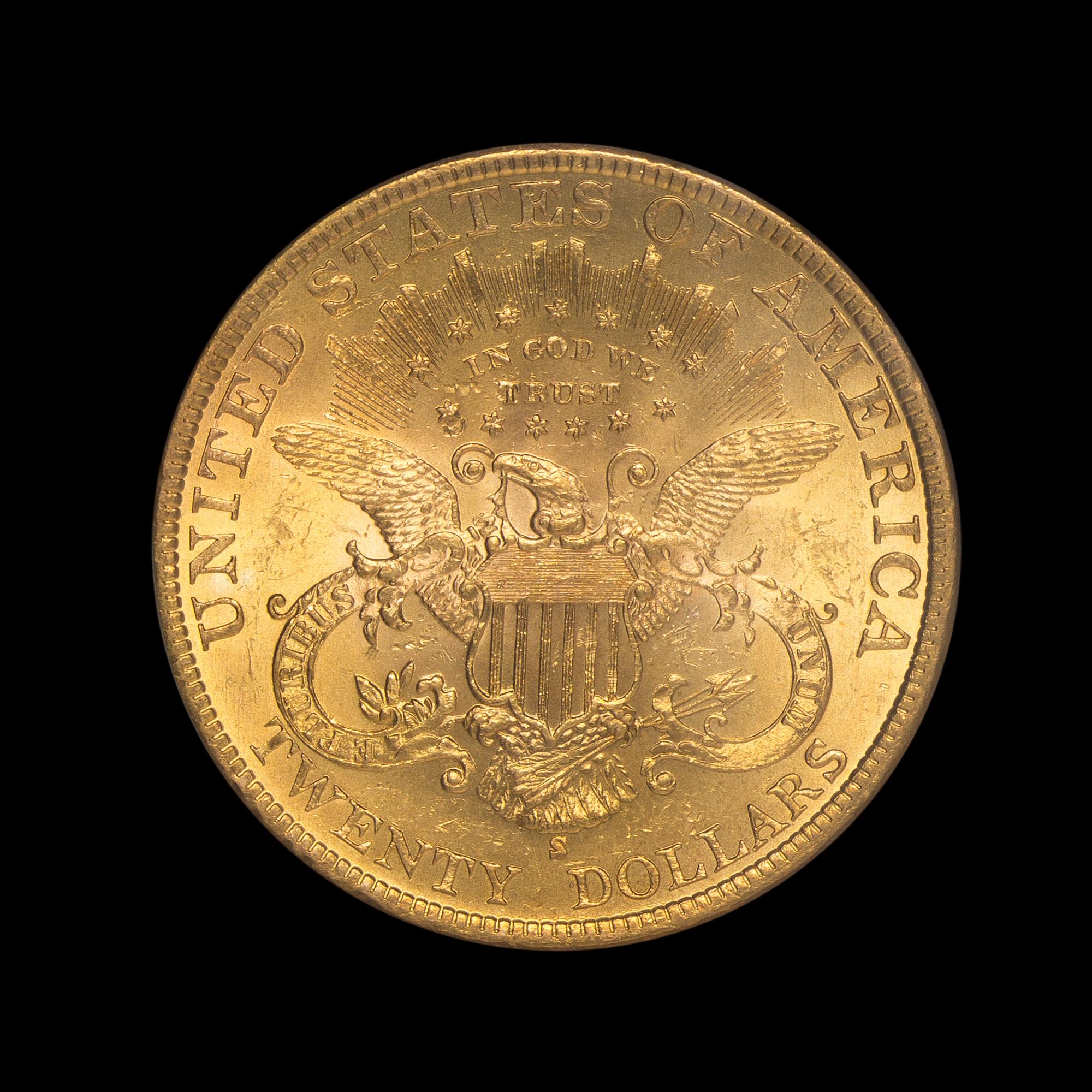 A United States 1899-S Liberty Head $20 Gold Coin