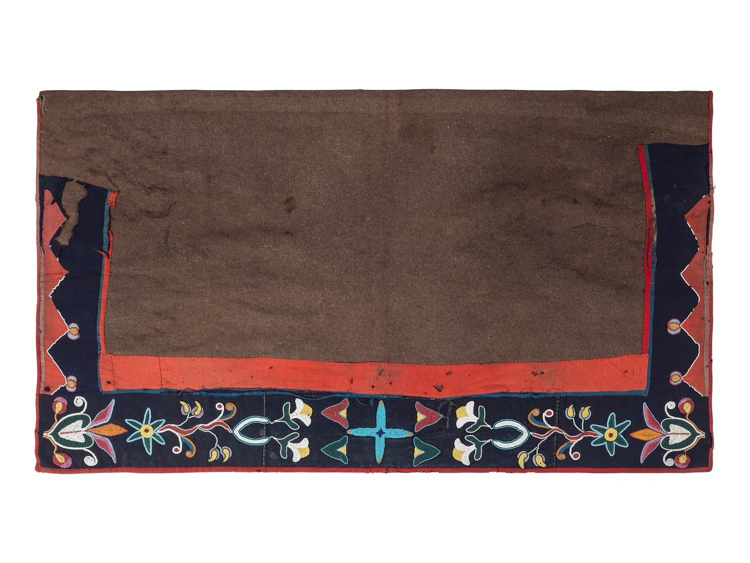 Nez Perce Beaded Saddle Blanket