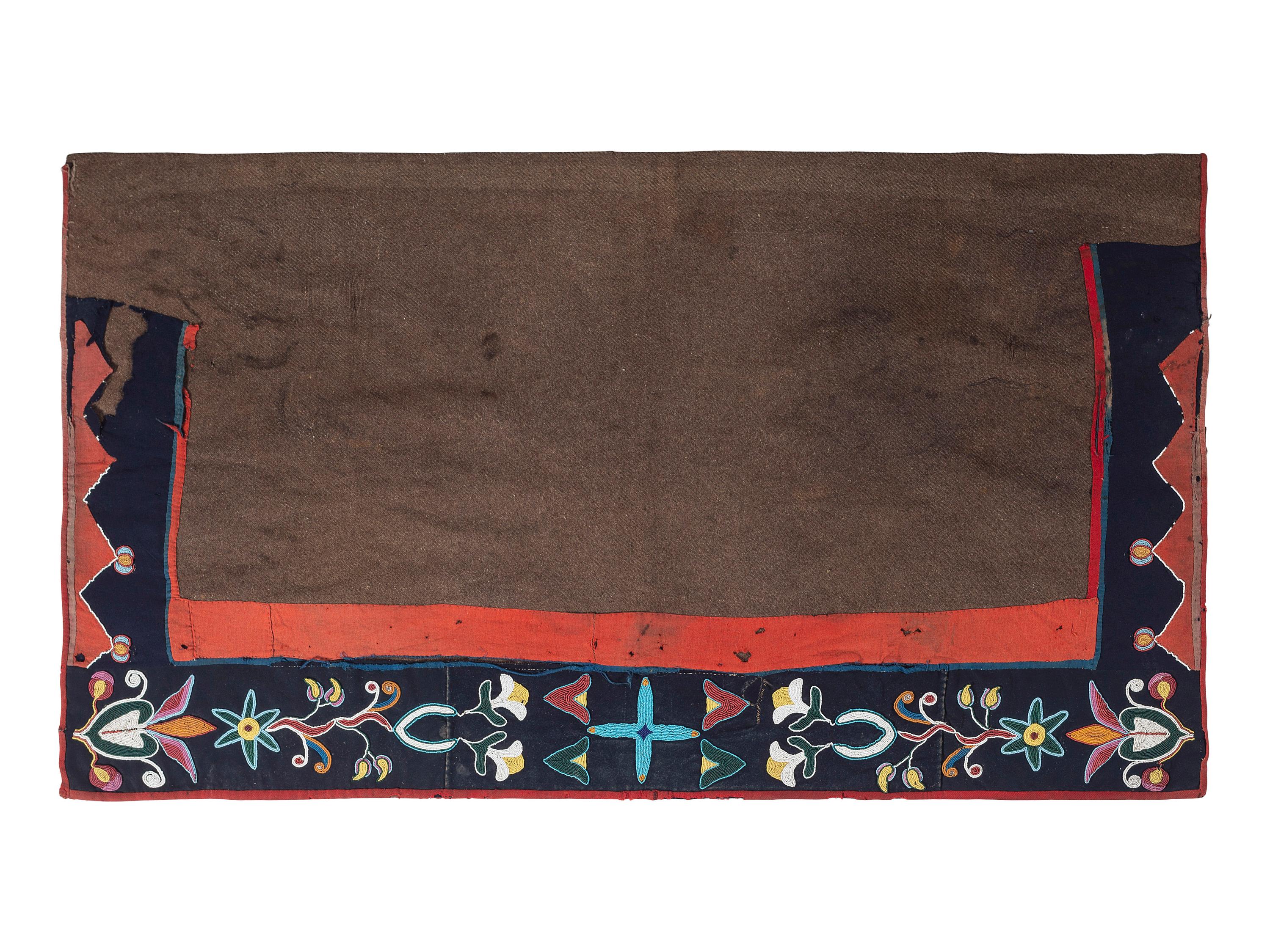 Nez Perce Beaded Saddle Blanket