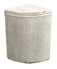 A Wicker Corner Hamper