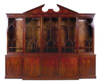 A George III Mahogany Breakfront Bookcase