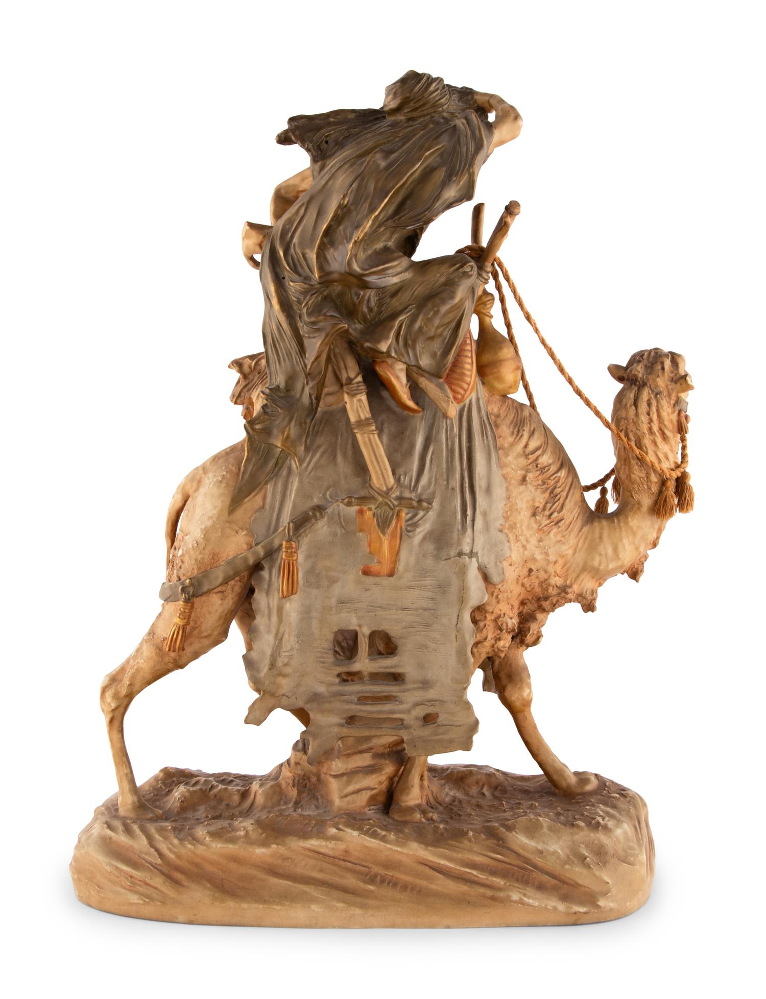 An Austrian Amphora Pottery Figural Group