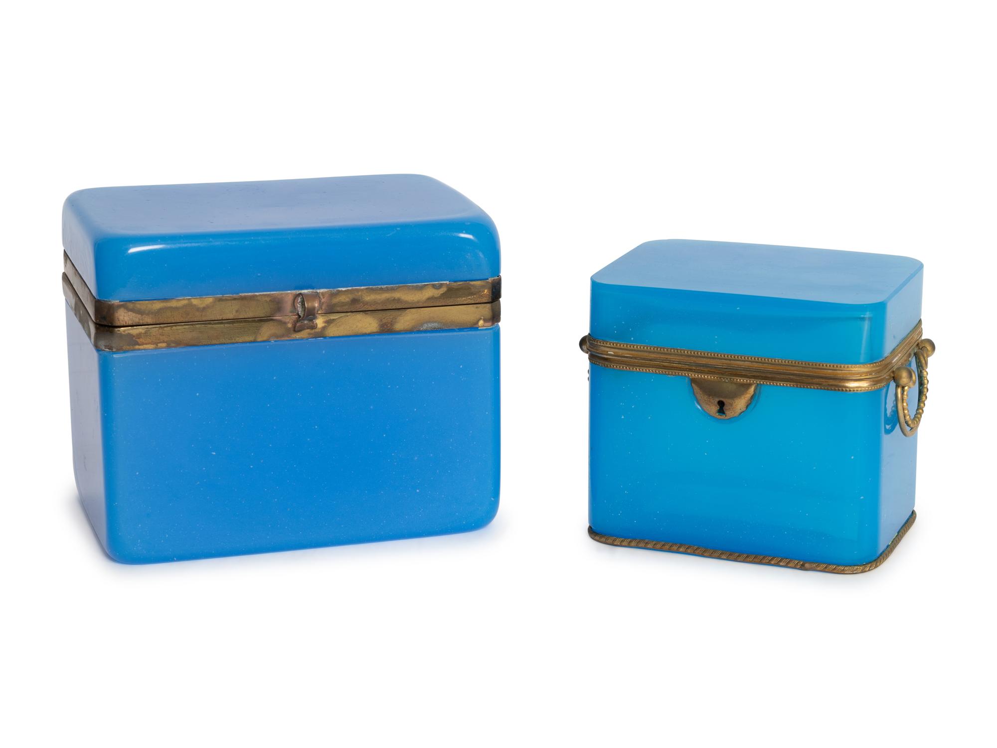 A Collection of French Opaline Glass Articles