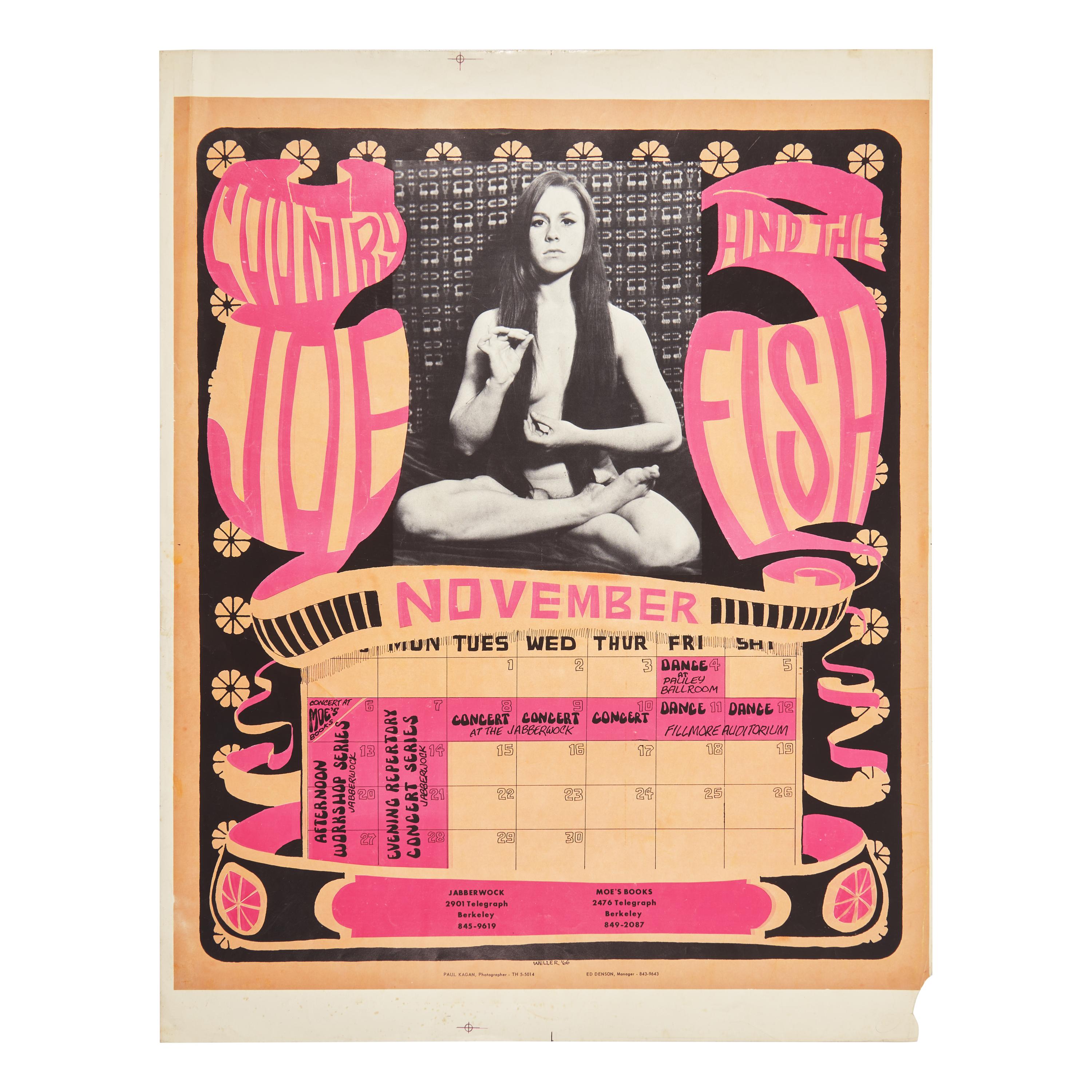 [Music] [Country Joe and the Fish] Group of 2 Psychedelic Concert Posters, 1966-1975