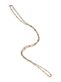 YELLOW GOLD FILIGREE CHAIN NECKLACE