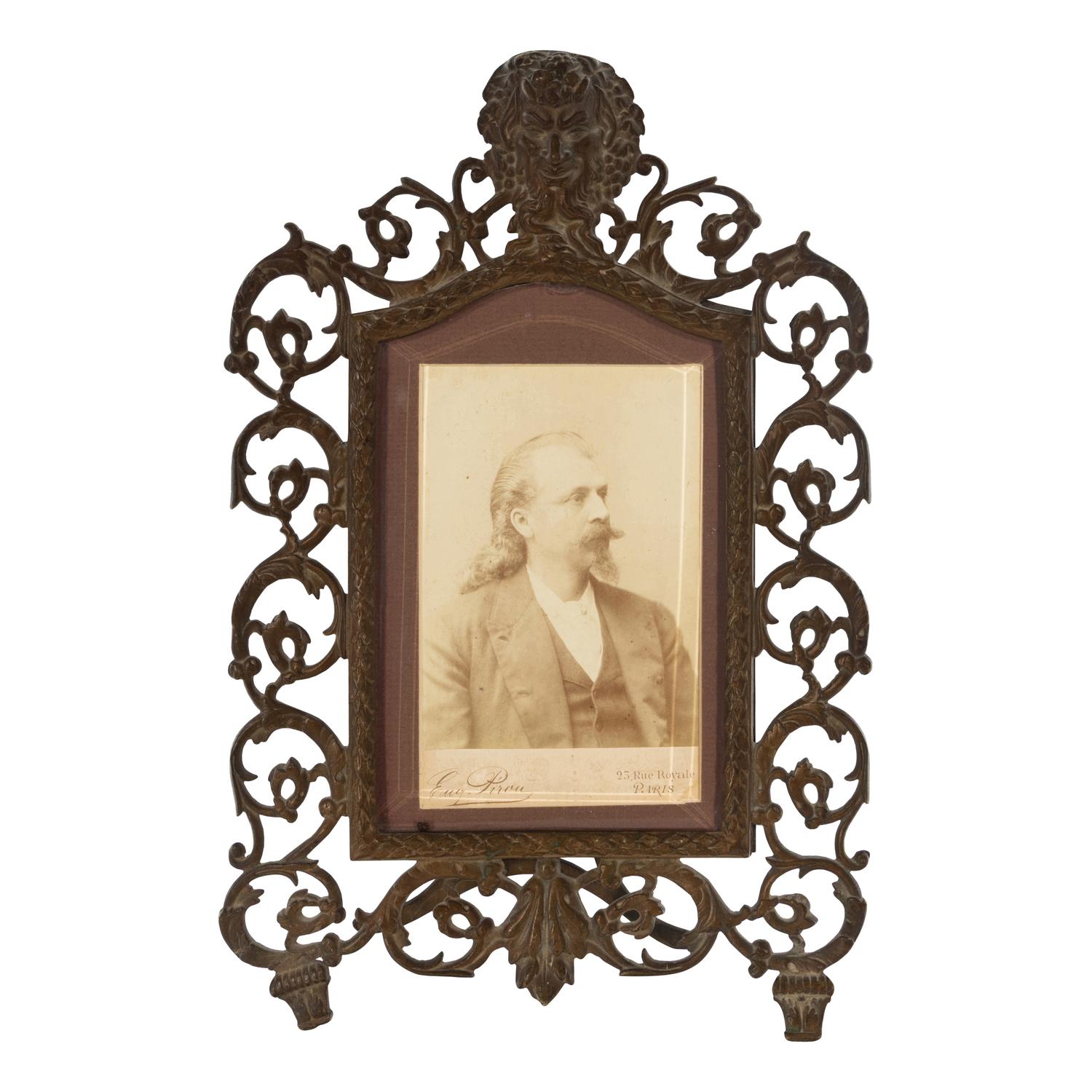 [Wild West Shows]. Cabinet card of William F. "Buffalo Bill" Cody. Paris: Eugene Piriou, ca 1889.
