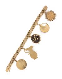 YELLOW GOLD CHARM BRACELET