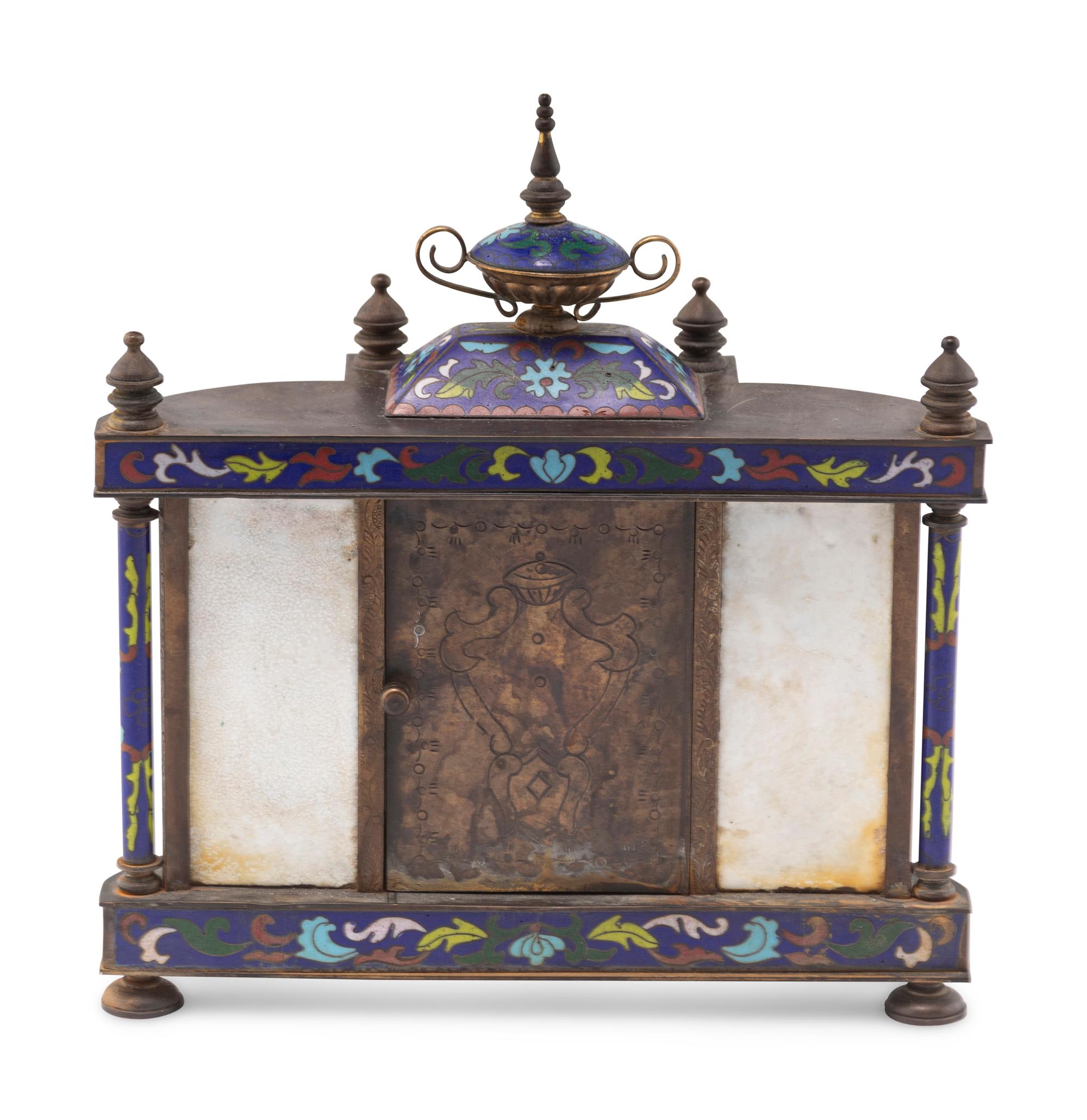 A Chinese Cloisonné Clock