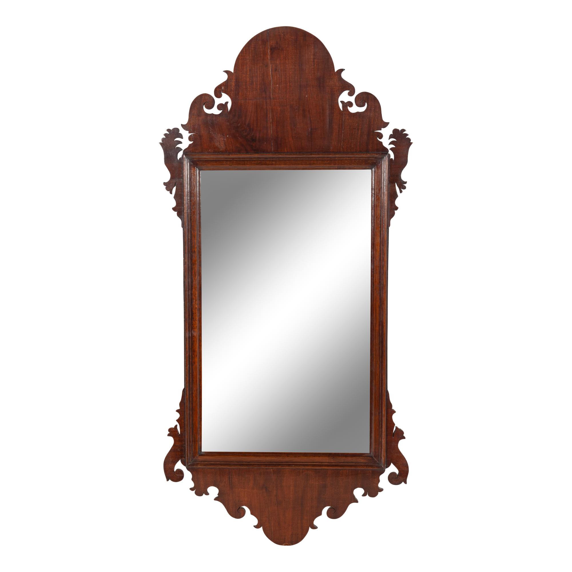 A Chippendale Carved Mahogany Looking Glass