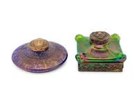 Two Loetz Glass Inkwells
