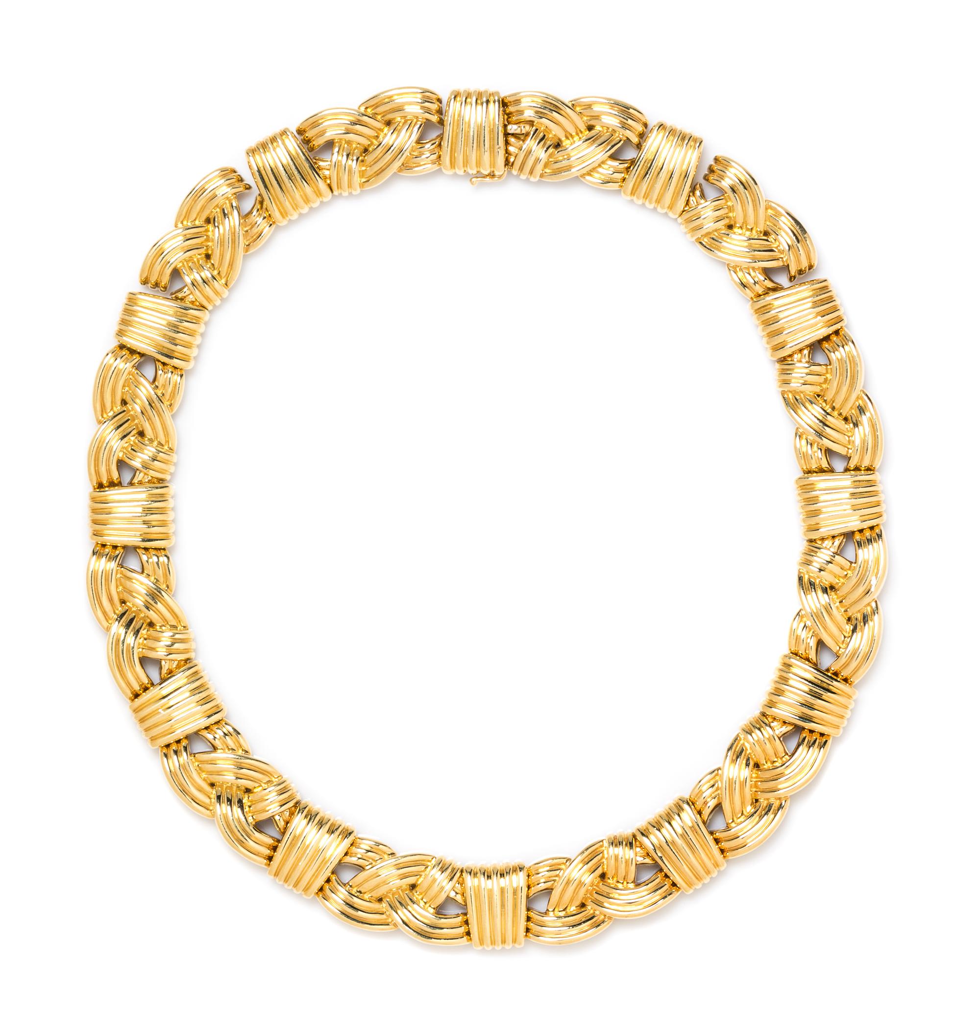 An 18 Karat Yellow Gold Necklace, Chaavae, 107.93 dwts.