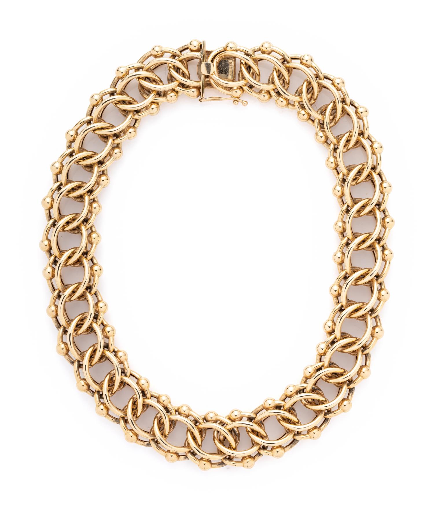 TIFFANY & CO., YELLOW GOLD NECKLACE