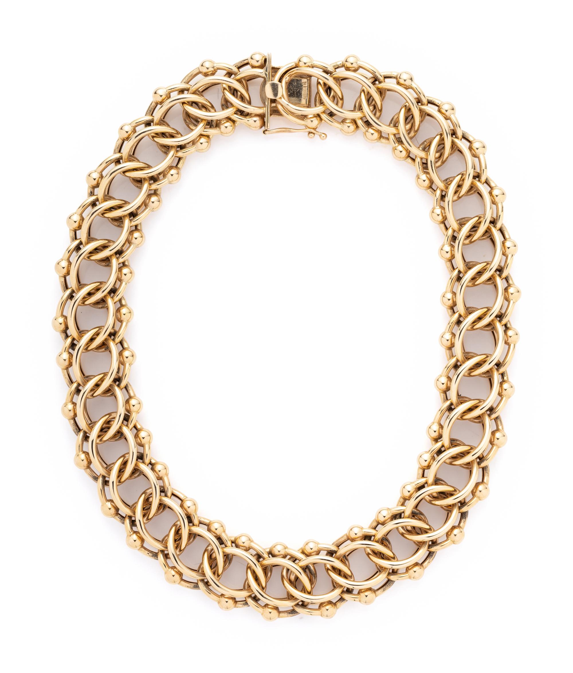 TIFFANY & CO., YELLOW GOLD NECKLACE