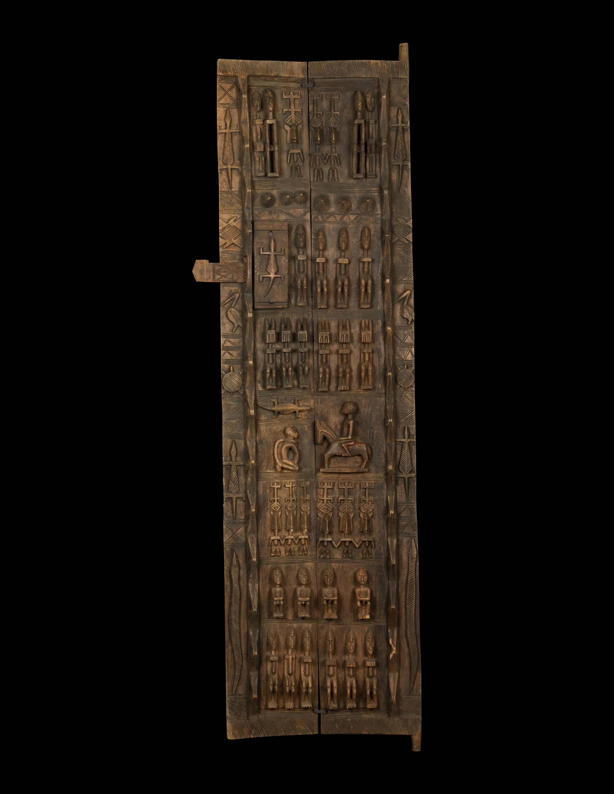 A Dogon Wood Granary Door or Shutter
