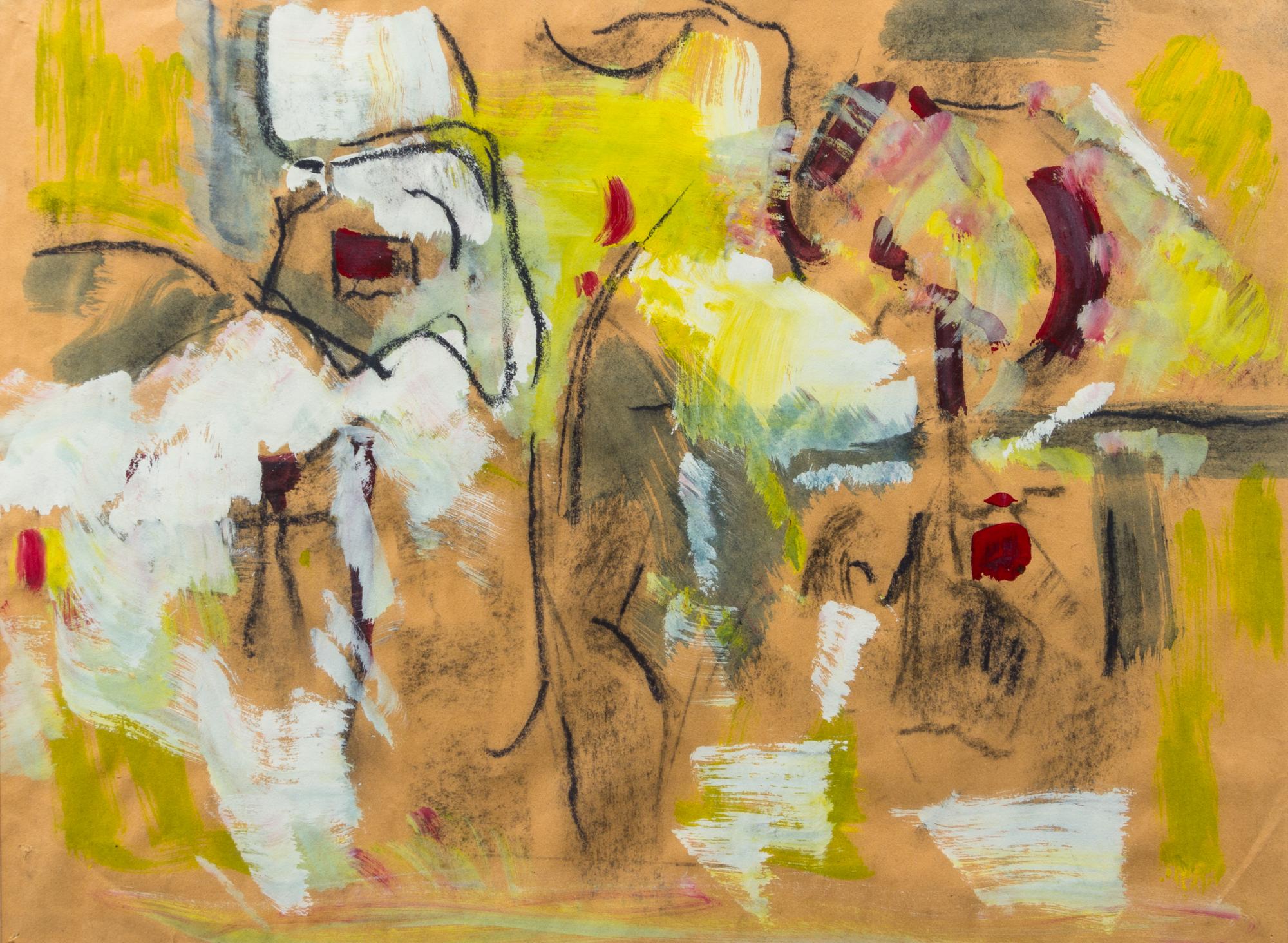 Harold Christopher Davies, (American, 1891–1976), Sketch for Inverness Series, c. 1970