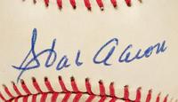 A Hank Aaron Signed Autograph Baseball (Beckett Authentication Services BAS Certified),