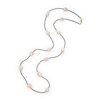Hubert, Baroque Cultured Pearl and Black Diamond Necklace