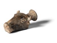 An East Greek Terracotta Rhyton in the Form of a Bull