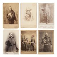 [MILITARIA]. 60+ cabinet cards and CDVs of American military subjects.