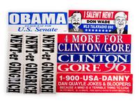 (Politics Memorabilia) Assorted political campaign materials, comprising: