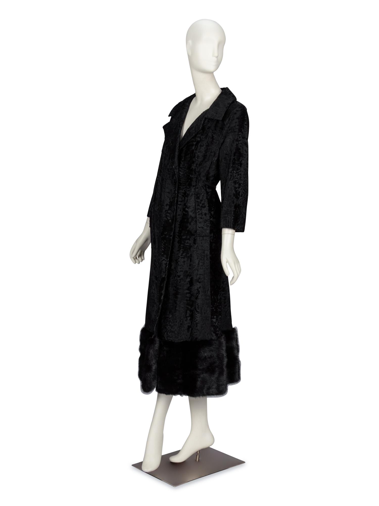 A Broadtail and Mink Coat