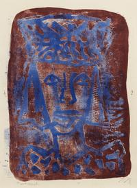 Otto Dix, (German, 1891-1969), Verschleierte, 1961