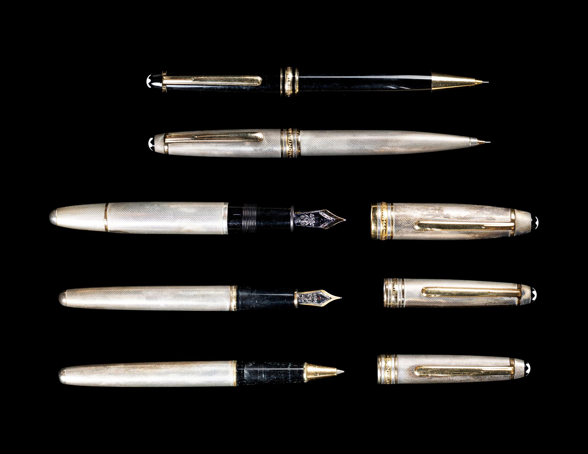 A Group of Five Montblanc Writing Instruments