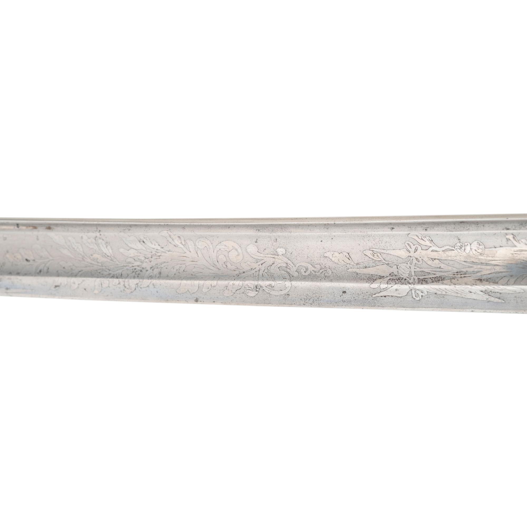 1862 Dated and Inspected Ames Model 1850 Foot Officers Sword with Presentation to Capt. Hugh Donnelly - 37th Mass Infantry - WIA Cold Harbor