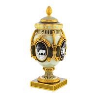 A Minton Pâte-sur-Pâte Porcelain Covered Exhibition Urn
