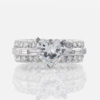 A Platinum and Heart Shaped Diamond Ring 1.92 Carat Heart-Shape Diamond, GIA Certified