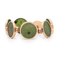 Jade and Yellow Gold Bracelet