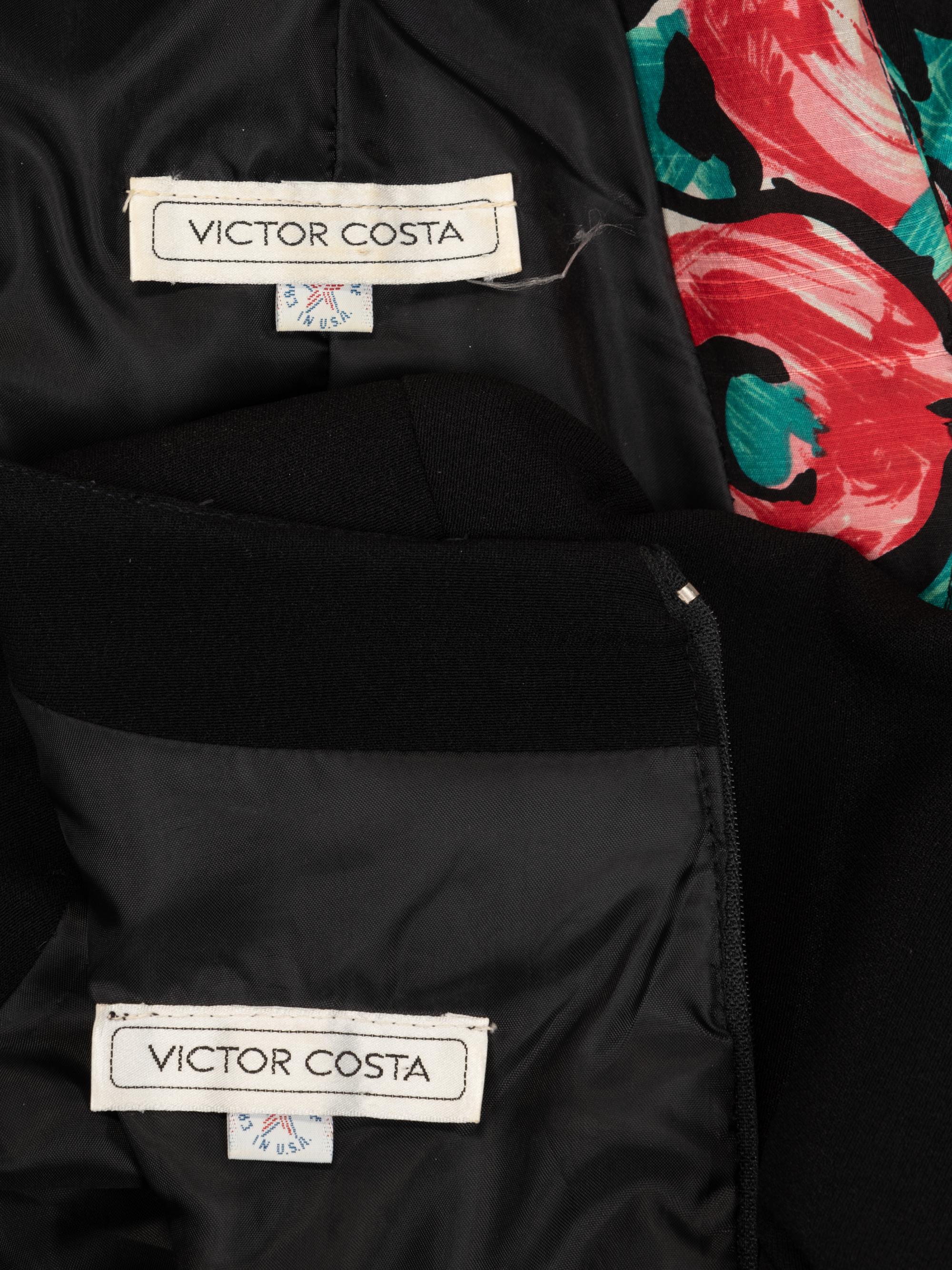 Two Victor Costa Dresses, 1980s