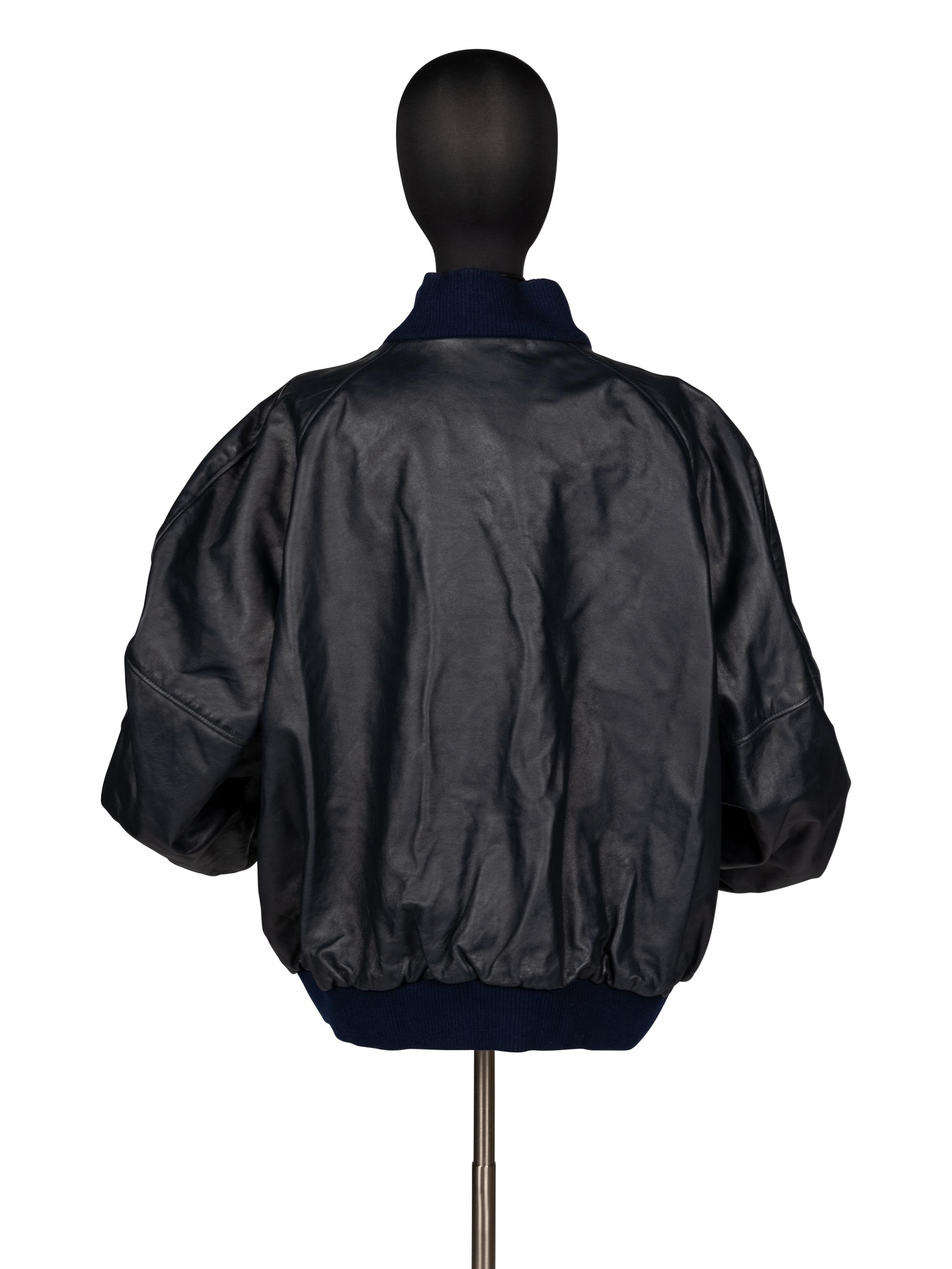 Mike Ditka's Personally Owned and Worn Chicago Rush Leather Jacket
