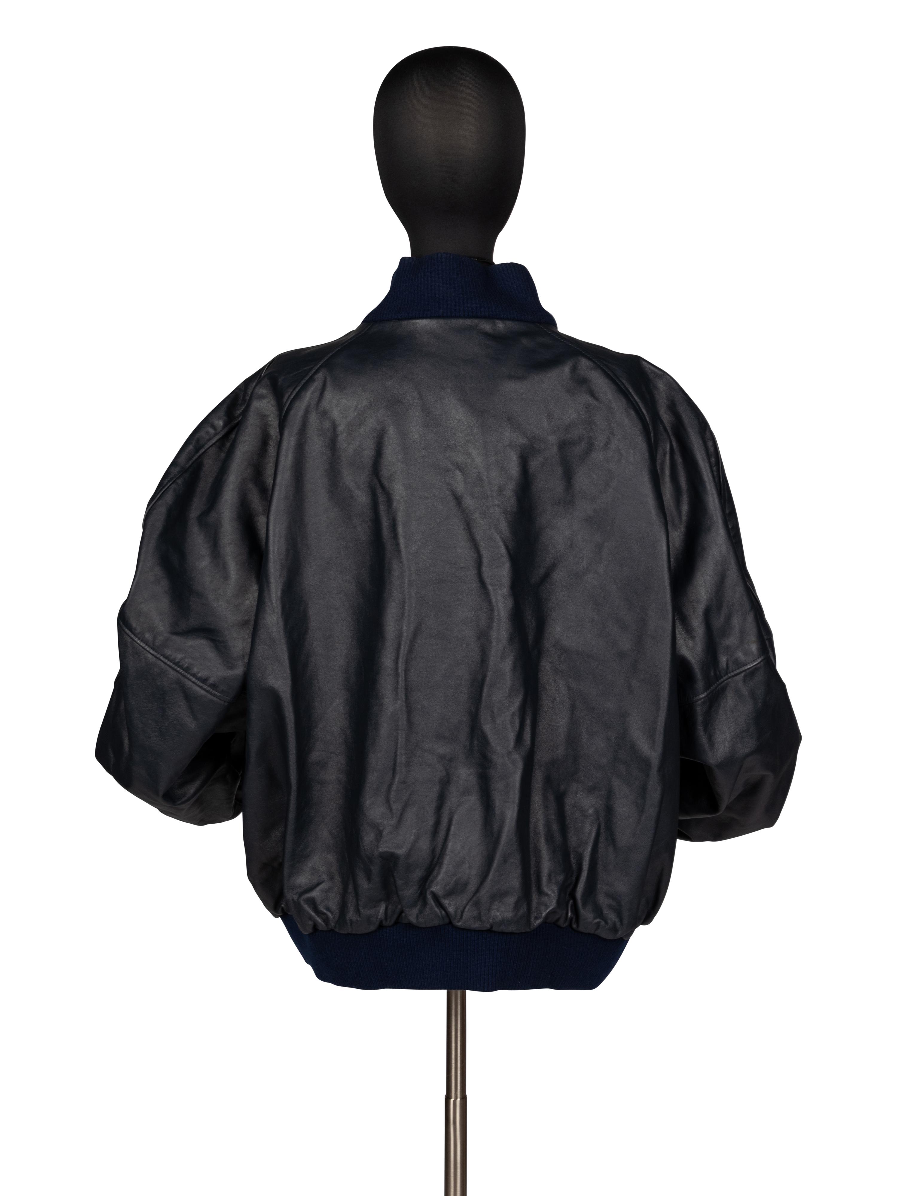 Mike Ditka's Personally Owned and Worn Chicago Rush Leather Jacket