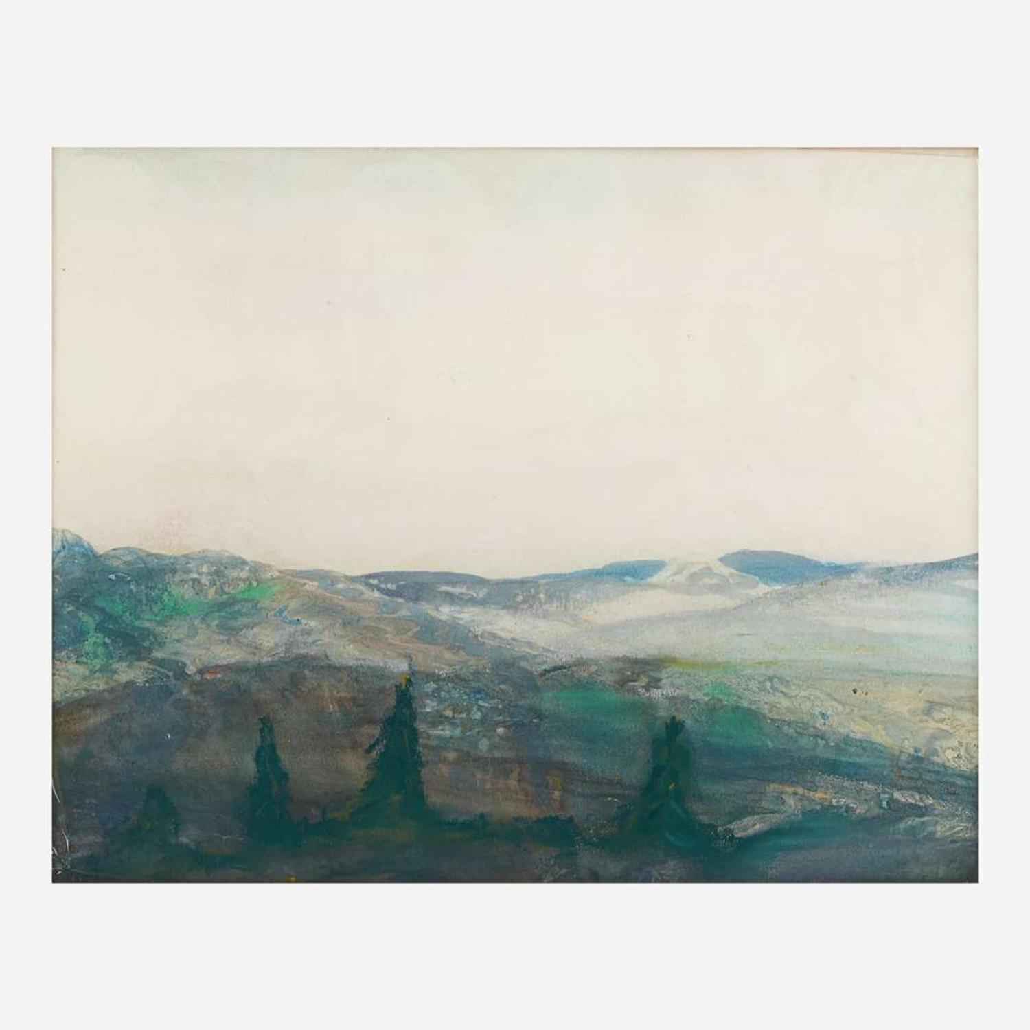 Wilson Henry Irvine (American, 1869–1936) Blue Mountain; together with three companions