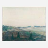 Wilson Henry Irvine (American, 1869–1936) Blue Mountain; together with three companions