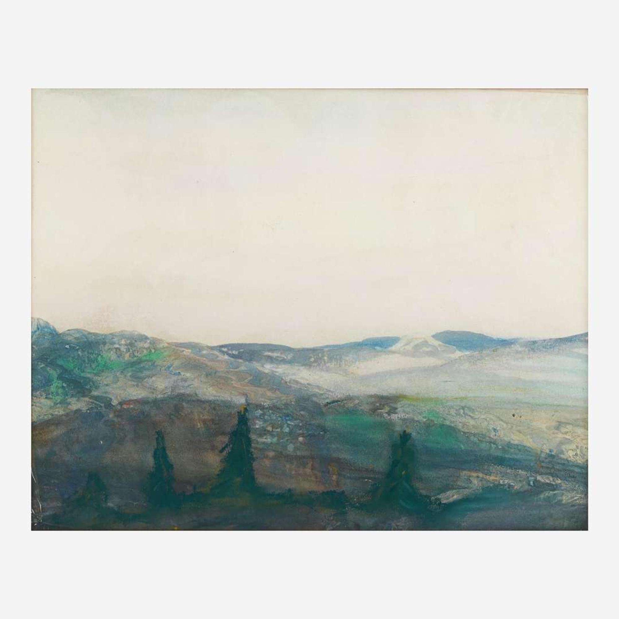 Wilson Henry Irvine (American, 1869–1936) Blue Mountain; together with three companions