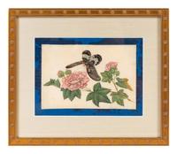 A Group of Six Chinese Pith Paintings of Butterflies and Flowers — 19TH/20TH CENTURY
