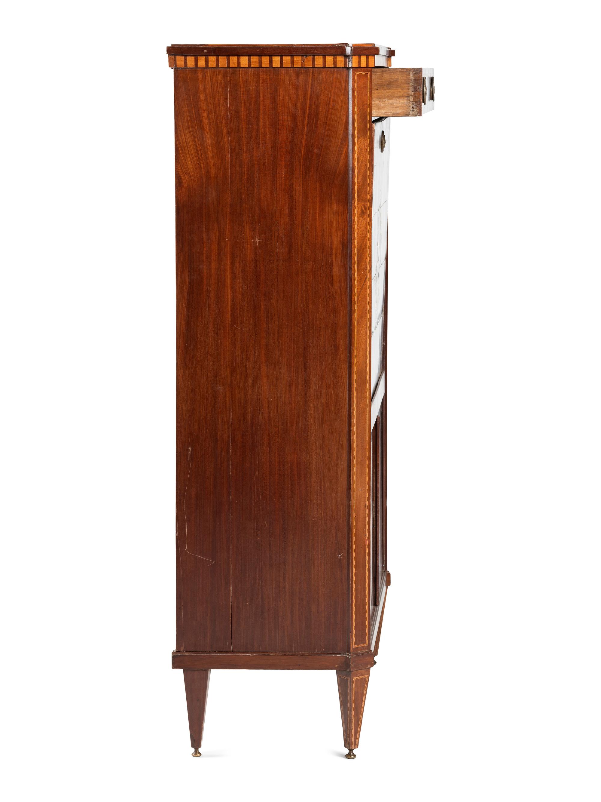 A Regency Inlaid Mahogany Fall-Front Secretary Desk