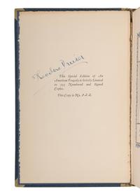 DREISER, Theodore (1871-1945). A group of 5 FIRST EDITION works, comprising: