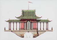 A Group of Gilt Framed Color Reproductions of Dams & Zega's Watercolors Chinoiseries Framed 13 5/8 x 17 1/2 inches. — 20TH CENTURY