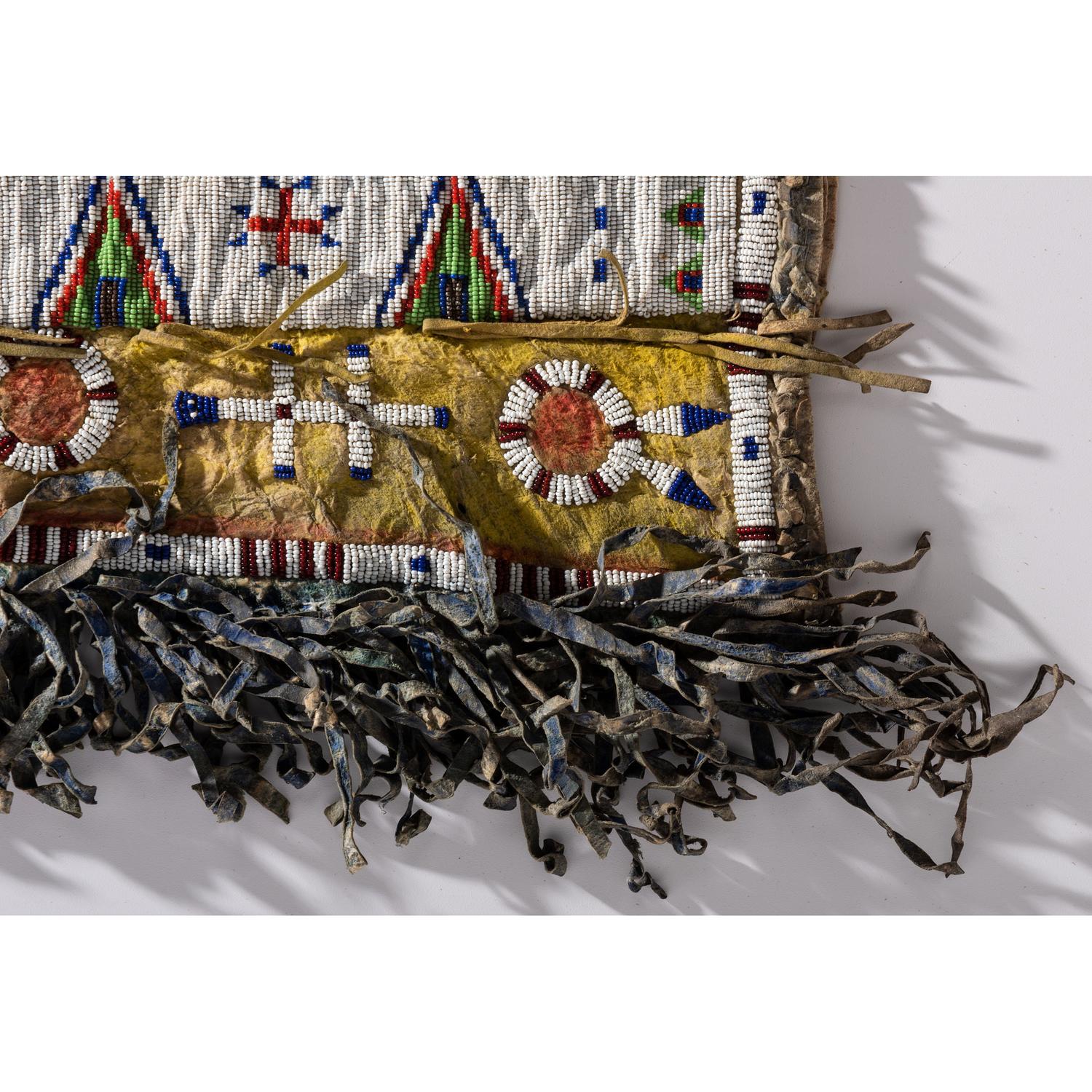 Sioux Beaded Hide Leggings, with Dragonflies
