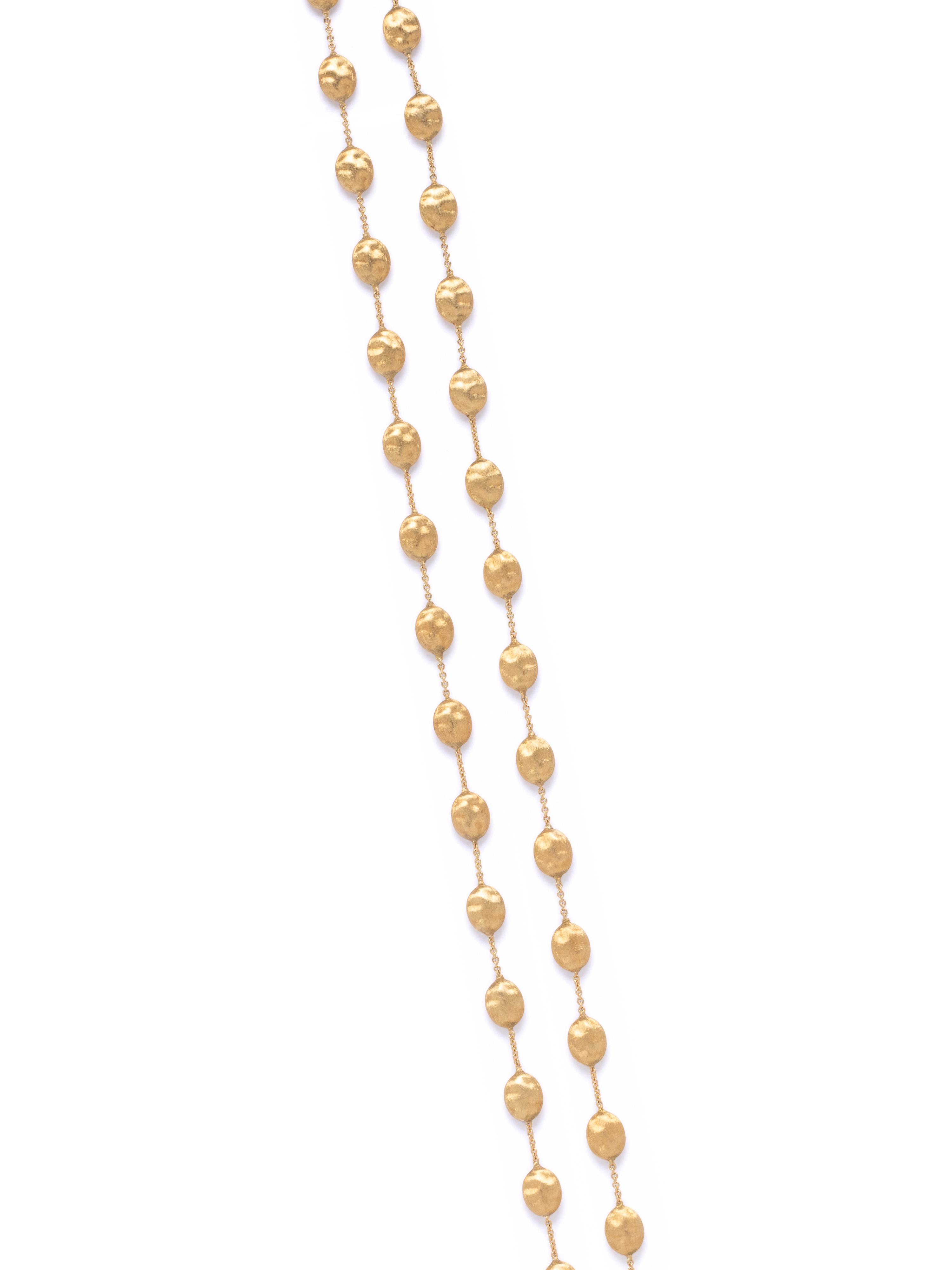 MARCO BICEGO, YELLOW GOLD 'SIVIGLIA' LONGCHAIN NECKLACE